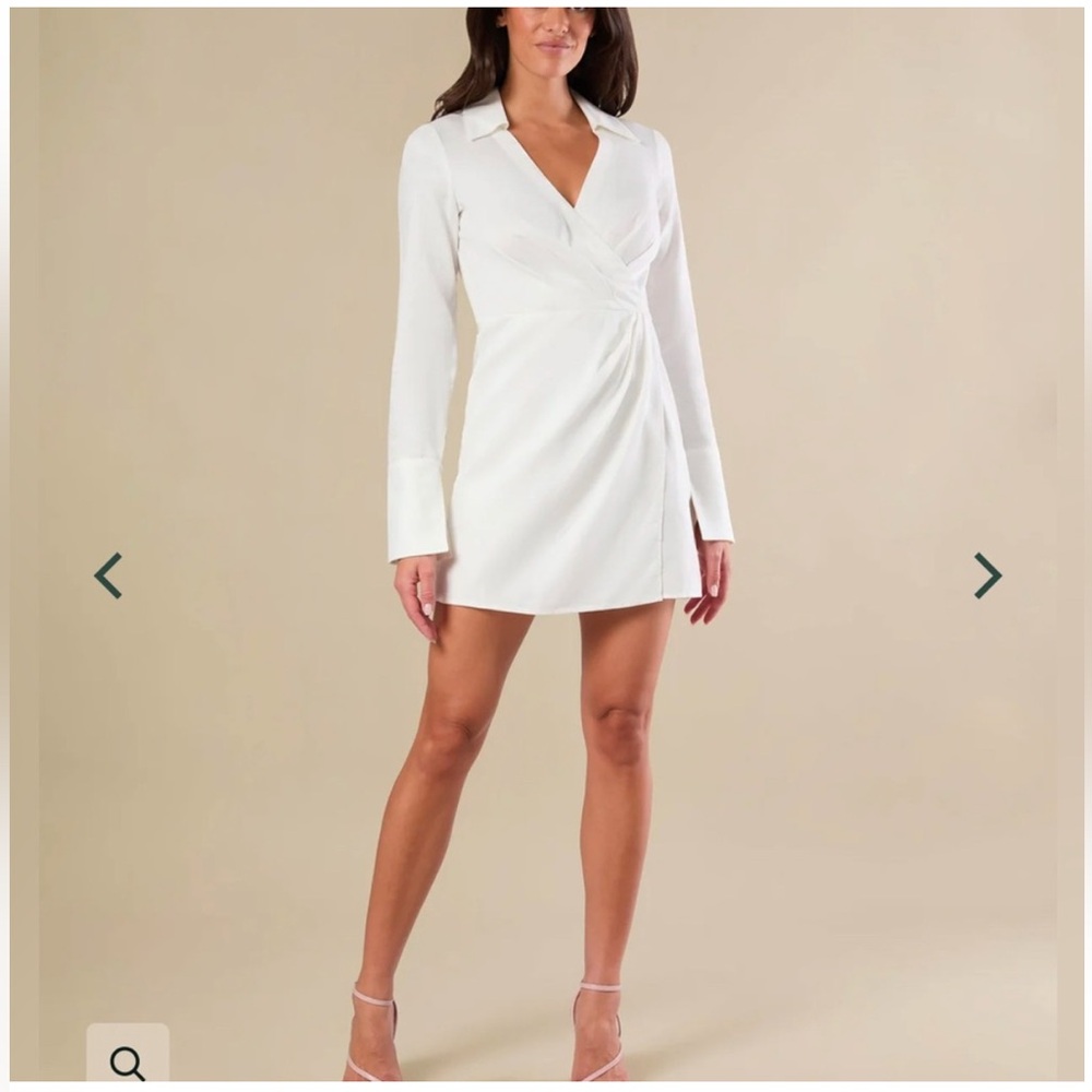 Rachel Parcell Faux White Wrap Dress